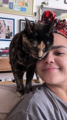 Rhiannon with Lucecita